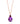 Diamond2Deal 14k Rose Gold 4.69ct Oval Cut Amethyst and Pendant Necklace 18" for Women