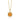 Diamond2Deal 14k Yellow Gold 0.9ct Cushion Citrine and Diamond Pendant Necklace 18" for Women